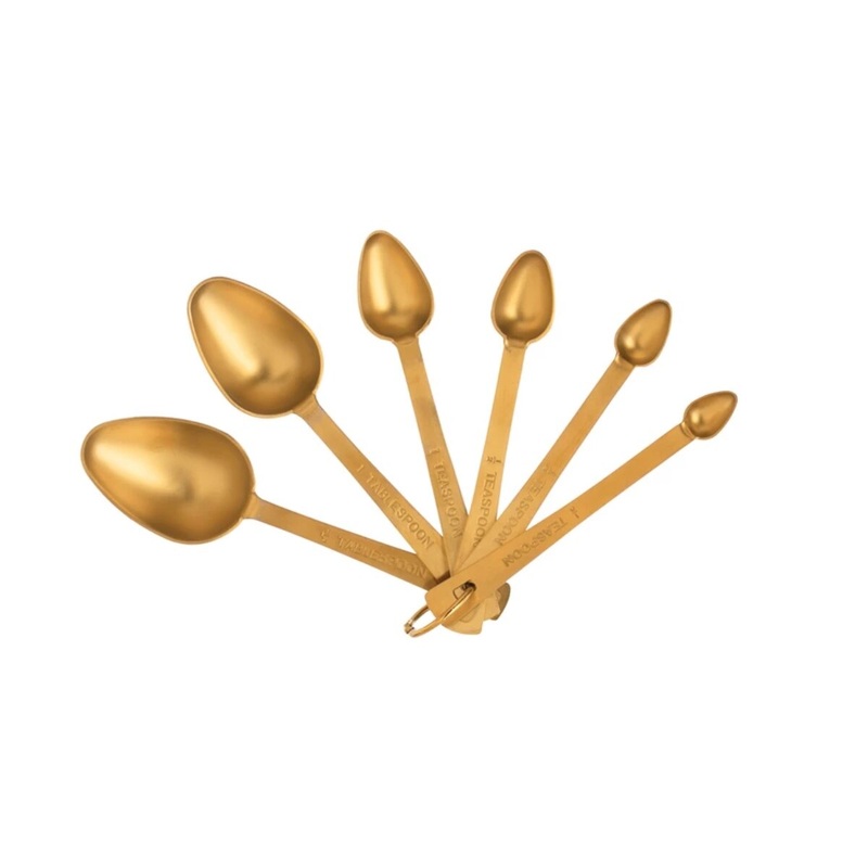 6.5″ Gold Measuring Spoon Set