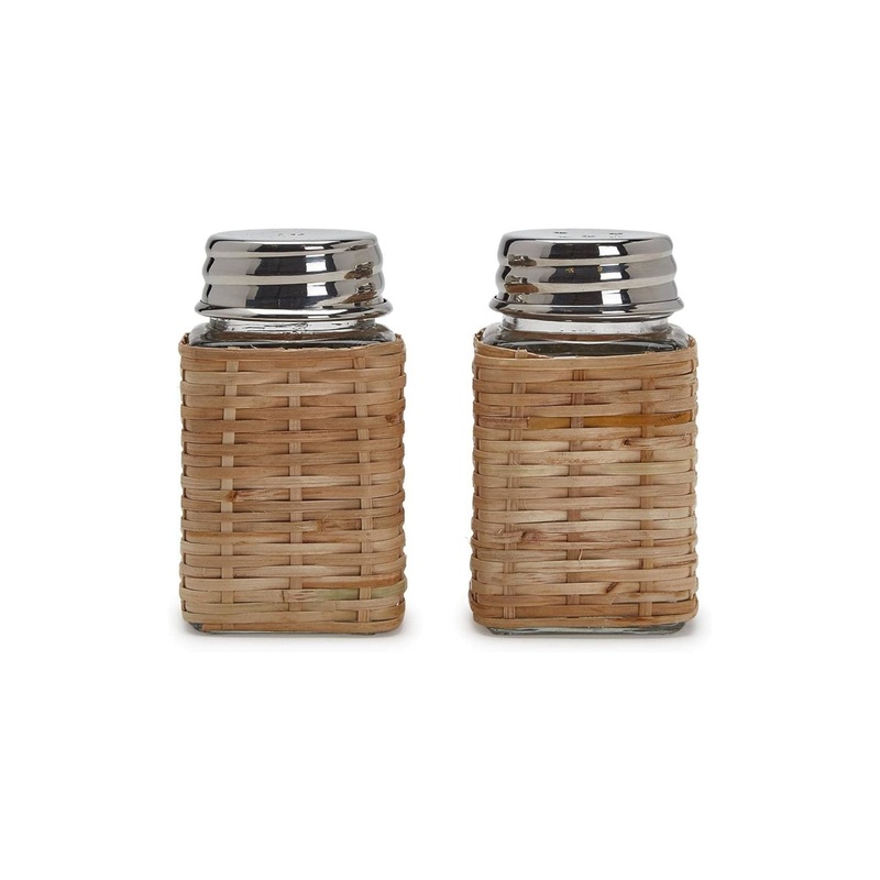 Salt/Pepper Shakers Rattan
