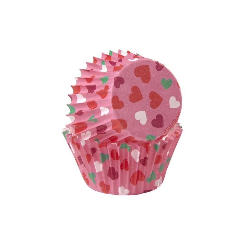 Baking Cups Mini Valentine 100Ct