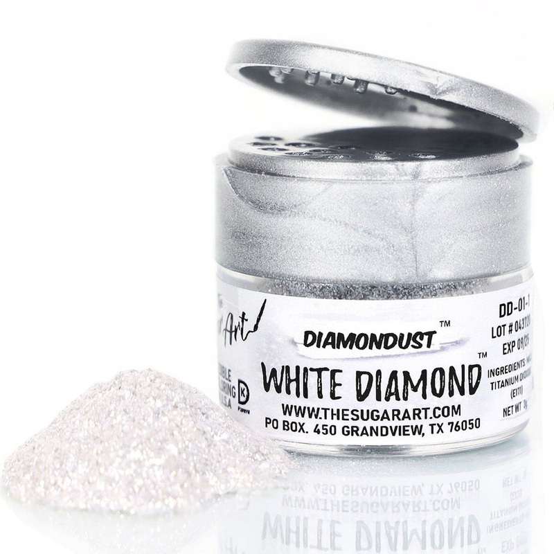 Diamond Dust Edible Glitter – White Diamond