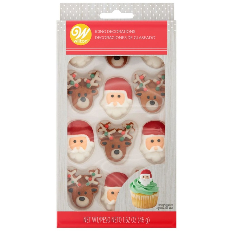 Santa Reindeer Icing Decoration