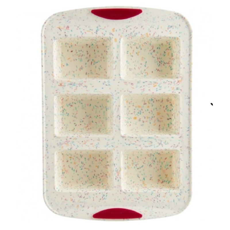Silicone Confetti Mini Loaf Pan