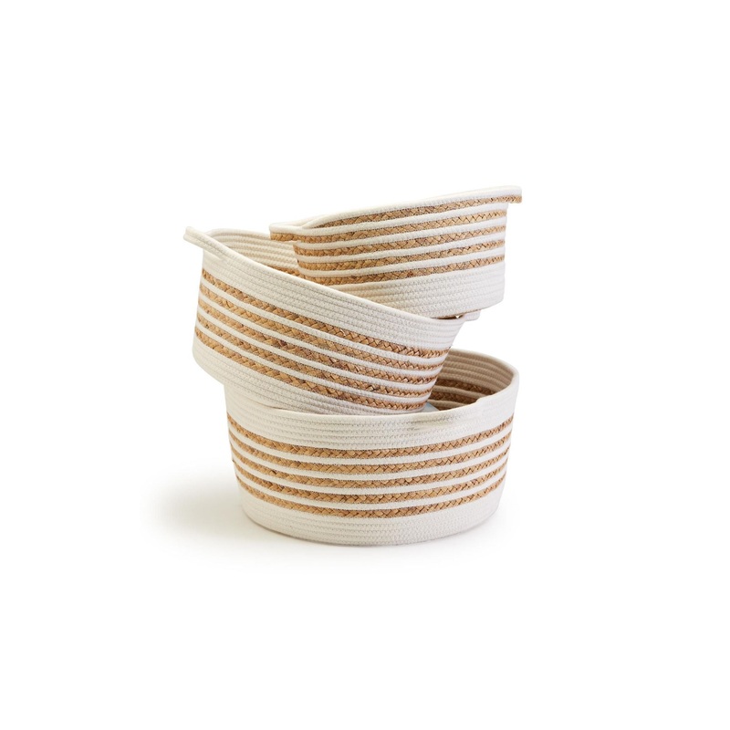 Spiral Cotton Rope Basket Medium (dis)