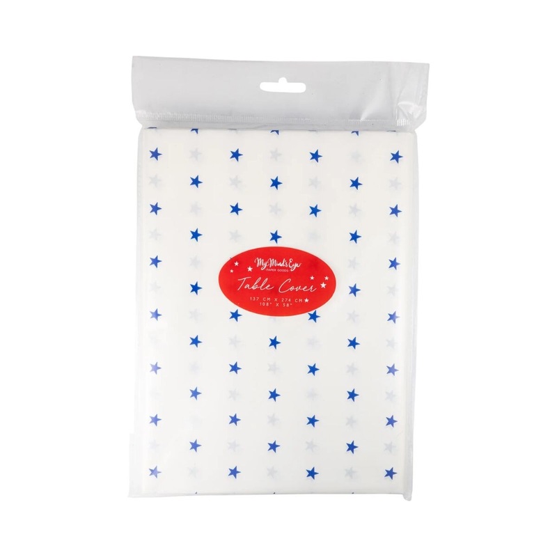 Blue Stars Paper Table Cover