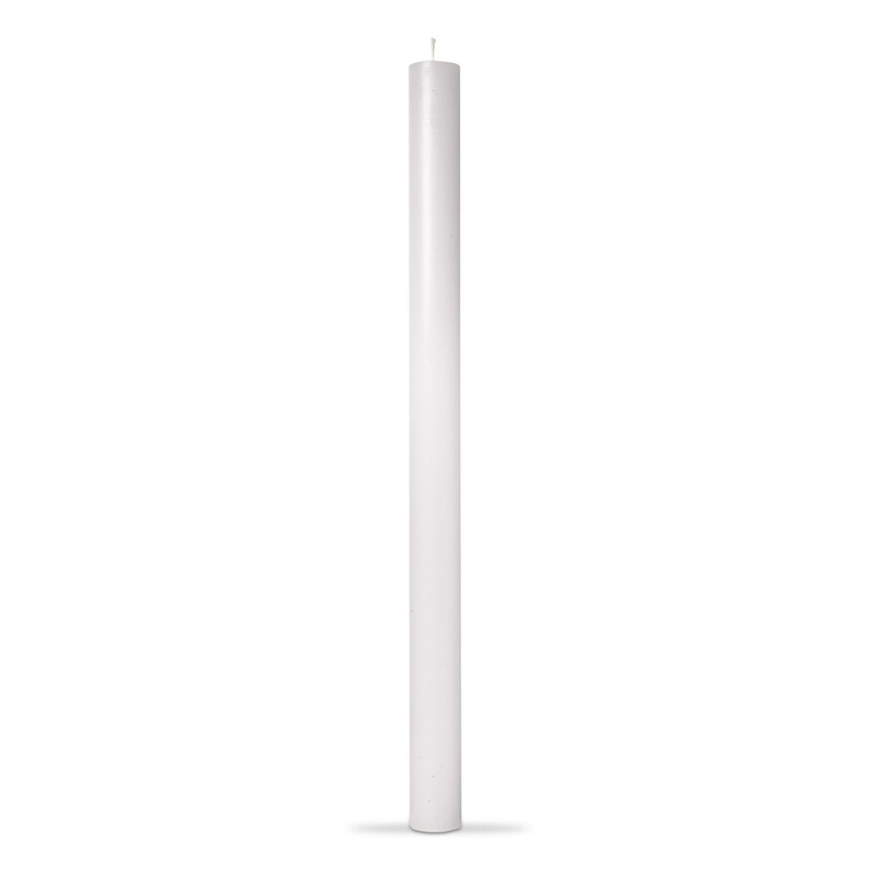 12″ Straight White Candle