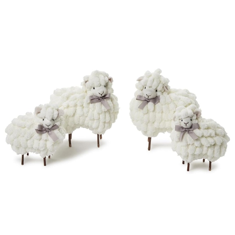 Chenille Sheep Set/4