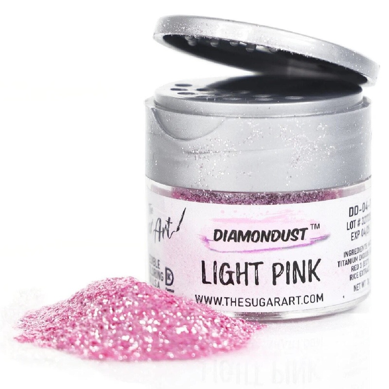 Diamond Dust Edible Glitter – Light Pink