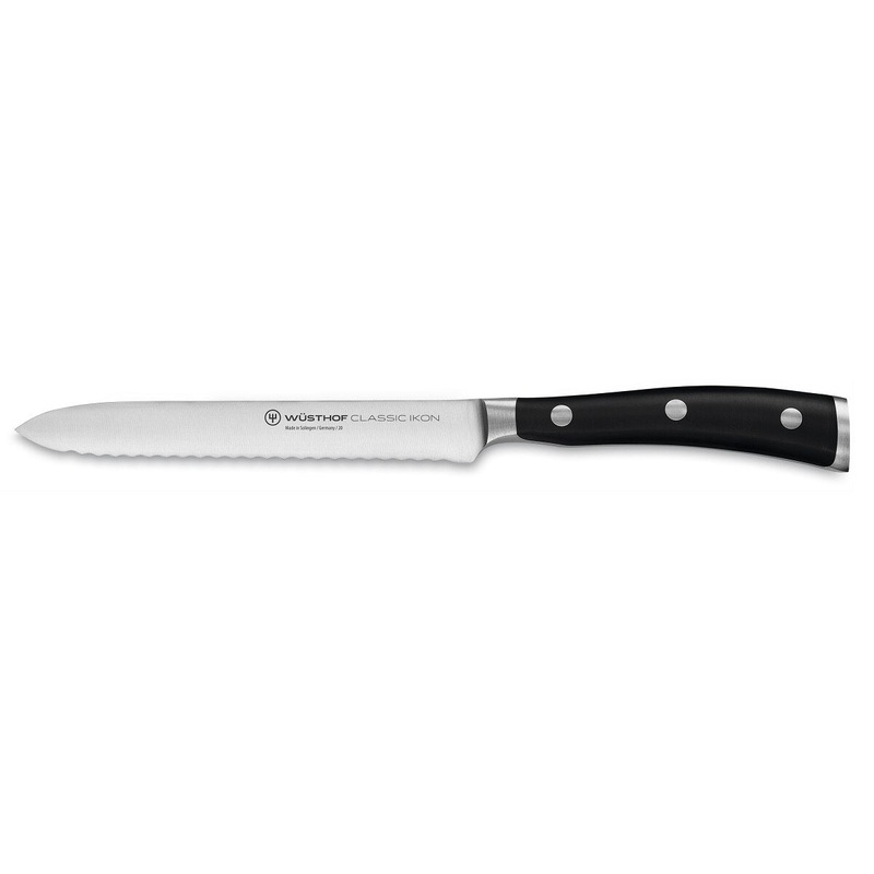 Wusthof Classic Ikon Serrated Utility Knife 5″