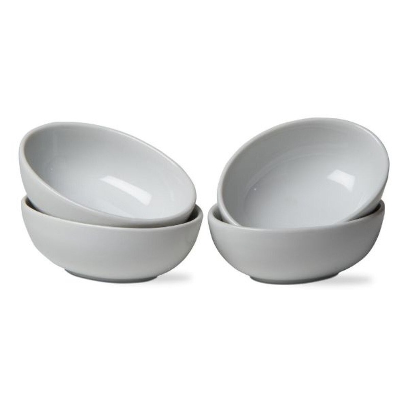 4-Pc Whiteware Oval Bowl Set
