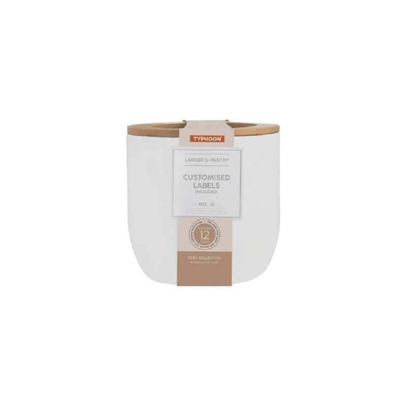 Storage Container with Reusable Labels- Large