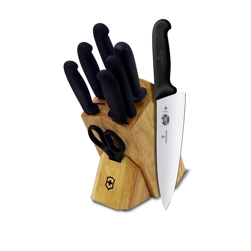 Victorinox Fibrox Knife Block Set 8pc