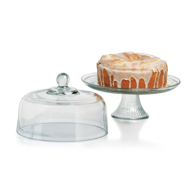 Cake Stand W/Cover Glass
