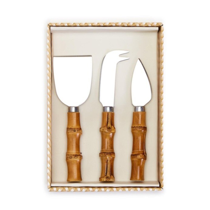 Bamboo Handle Cheese Knives