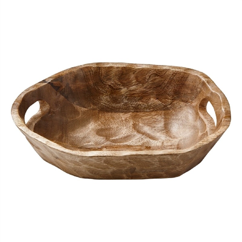 Organic Oval Open Handle Bowl