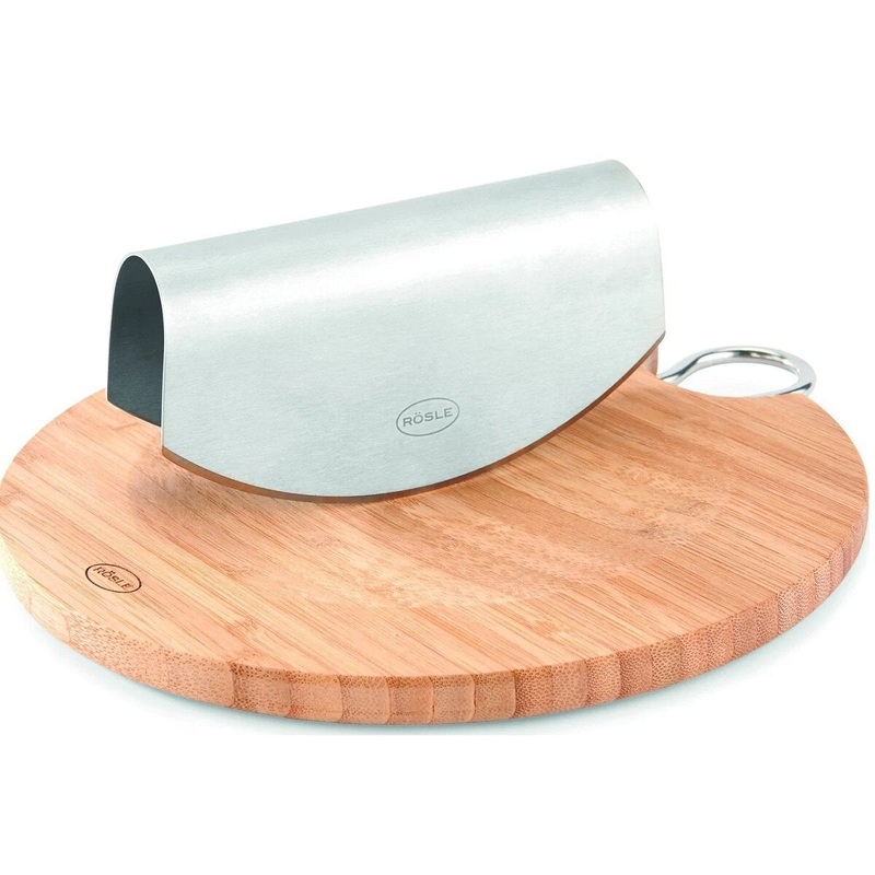2-pc Mezzaluna Bamboo Cutting Board Set
