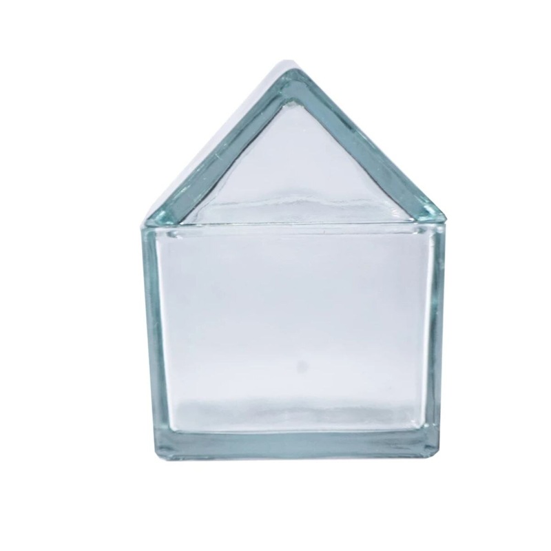 20oz Glass House Shaped Jar with Lid