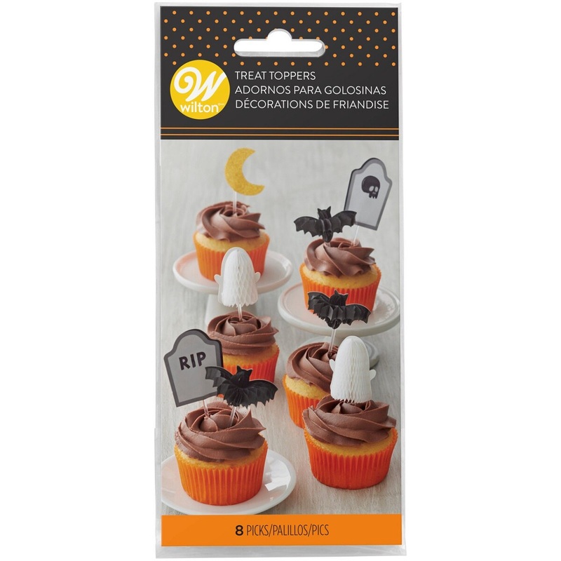 8-pc Halloween Treat and Cupcake Toppers