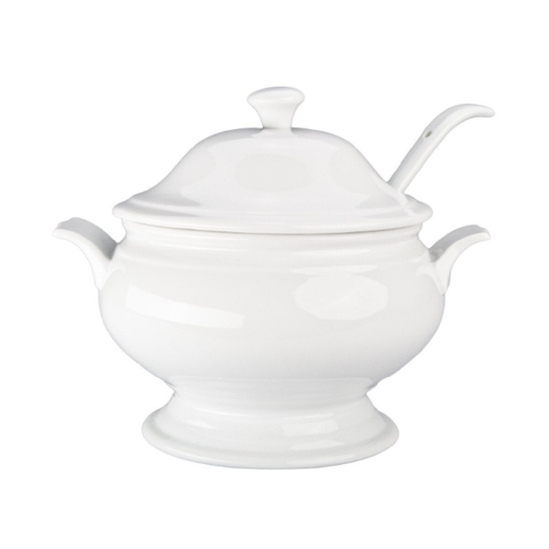 3.5 Qt. White Soup Tureen