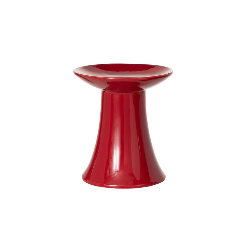 8.5″ Red Ceramic Casual