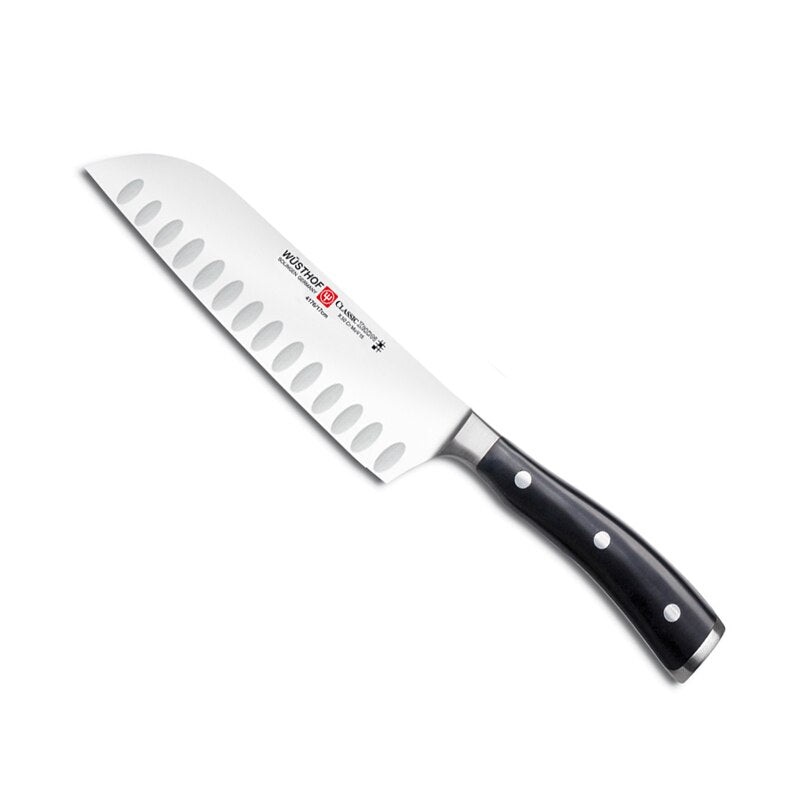 Wusthof Classic Ikon 7″ Hollow Edge Santoku Knife