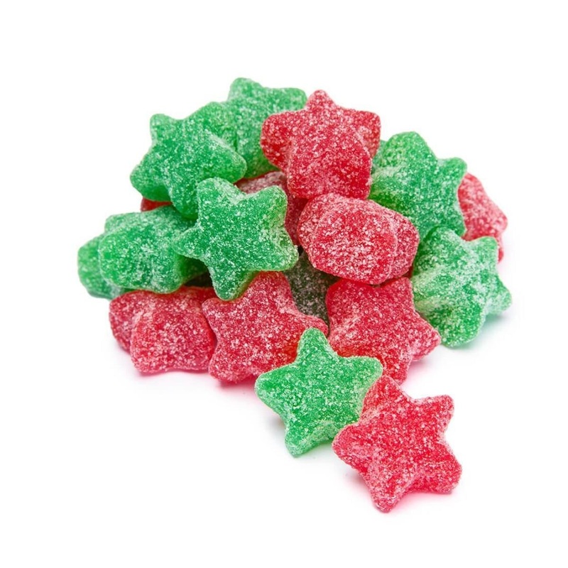 5 lb Christmas Sour Stars Jelly Candy