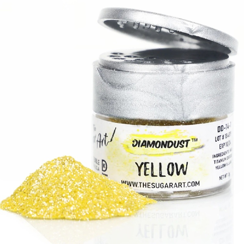 Diamond Dust Edible Glitter – Yellow