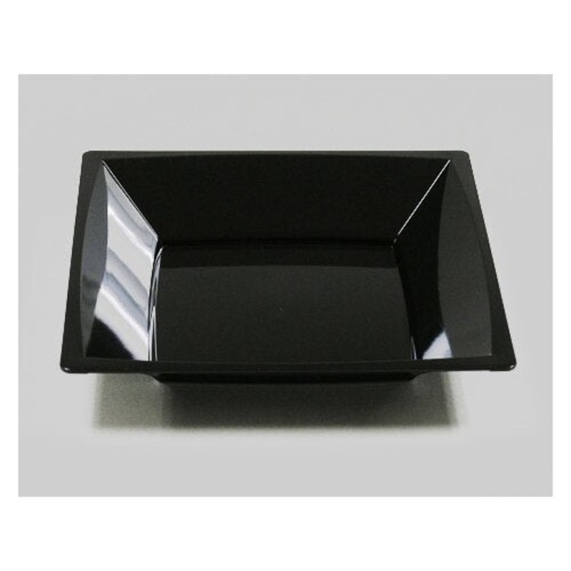WNA Plastics Milan 12 oz. Square Bowl – Black
