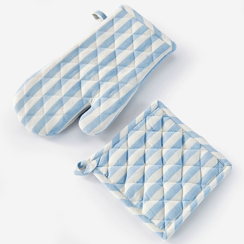 Blue Glove & Pot Holder Set(dis)