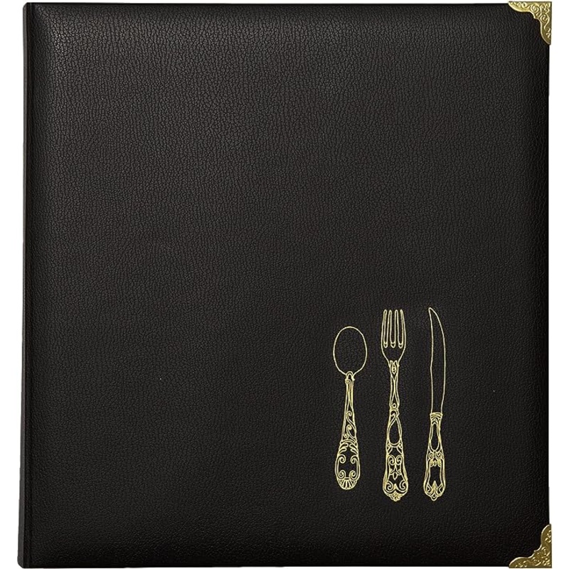 Black Keepsake Recipe Binder