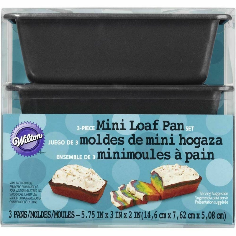 Wilton Non-Stick Mini Loaf Pan Set – 3-Piece