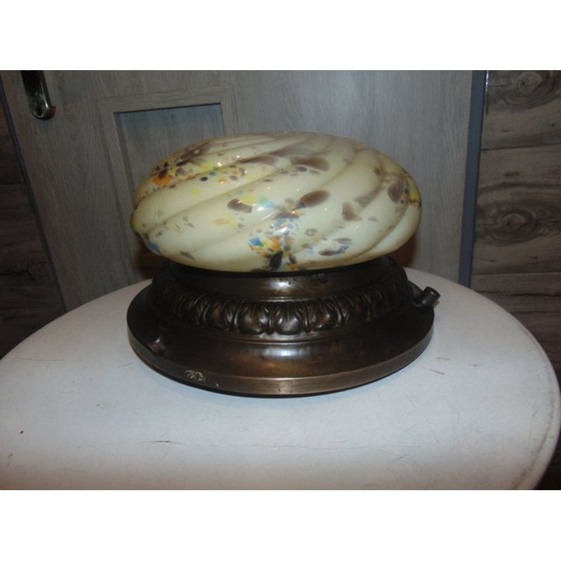 Art Deco Brass Ceiling Lamp for sale at Pamono