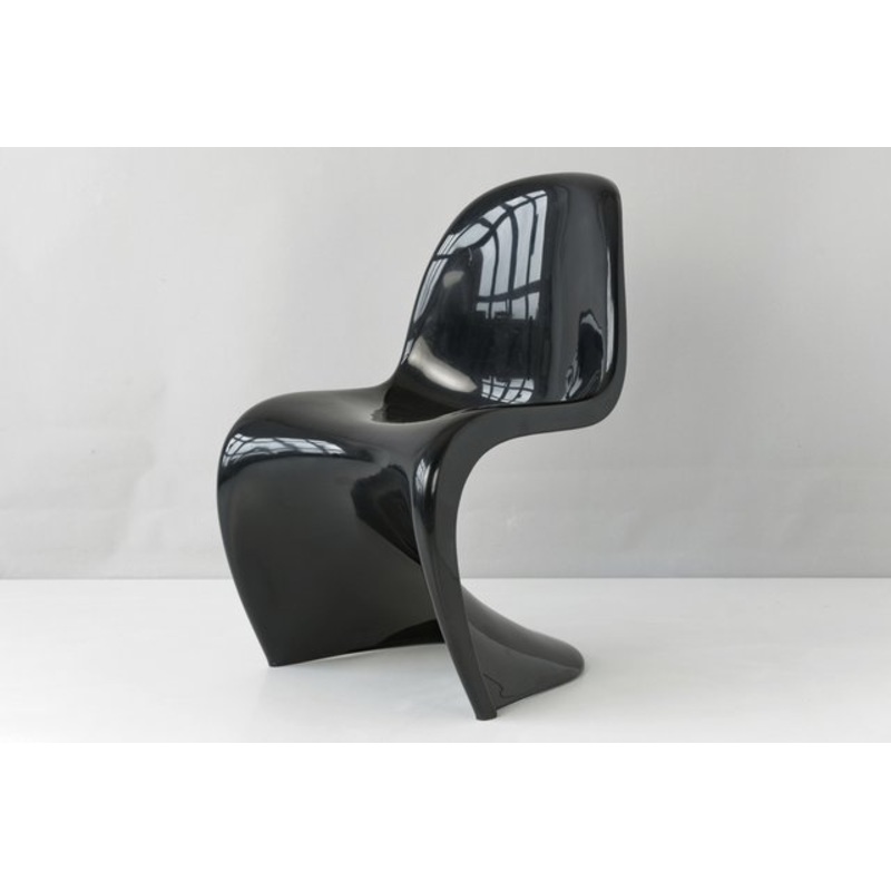 Black S Chair by Verner Panton for Herman Miller/Fehlbaum, Germany, 1973 for sale at Pamono