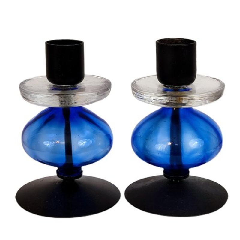 Candleholders by Erik Hglund for Boda, 1960s, Set of 2 for sale at Pamono