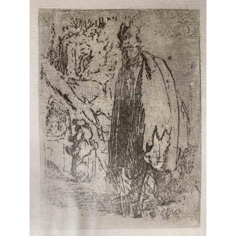 Charles Amand Durand after Rembrandt, A Beggar, 19th Century, Engraving for sale at Pamono