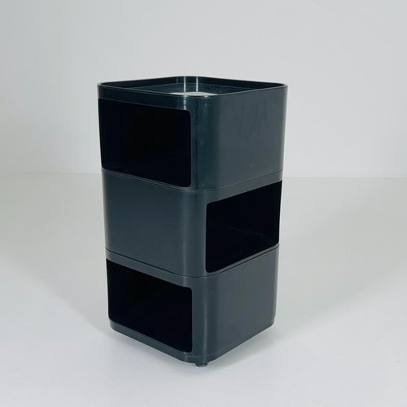 Componibili Square Serving Trolley Model 4970 by Anna Castelli for Kartell, Italy, 1960s for sale at Pamono