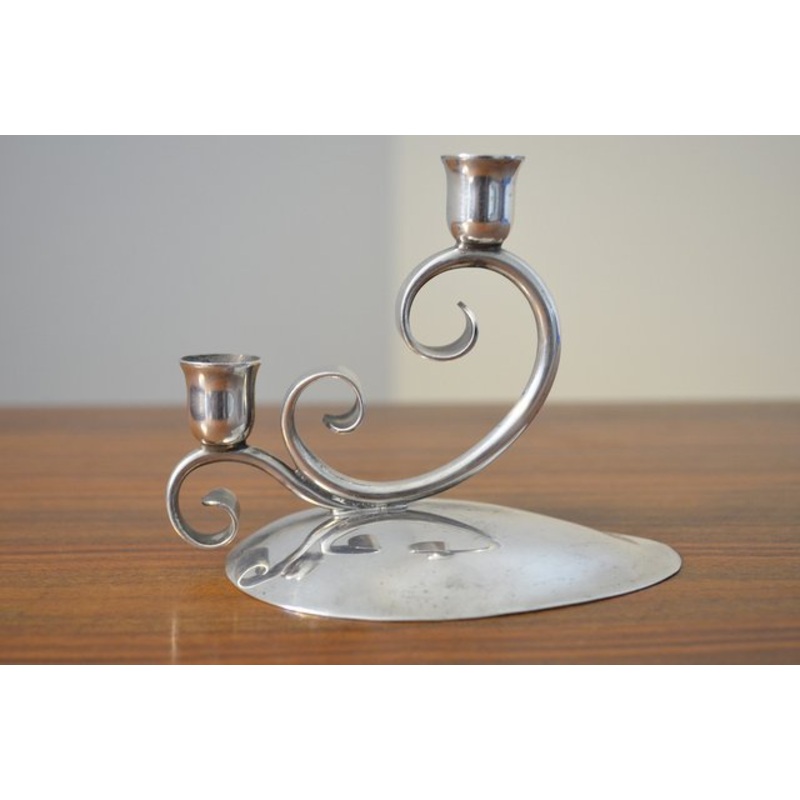 Danish Candlestick from Chr. Jensen, 1960s for sale at Pamono