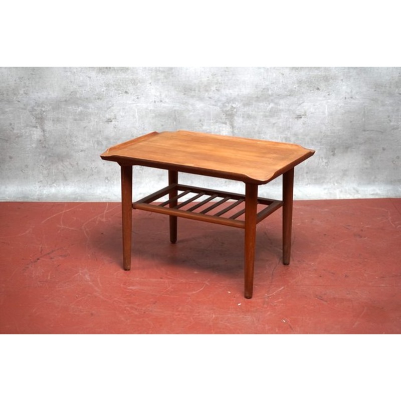 Danish Teak Coffee Table by Holger Georg Jensen for Cubus, 1960s for sale at Pamono