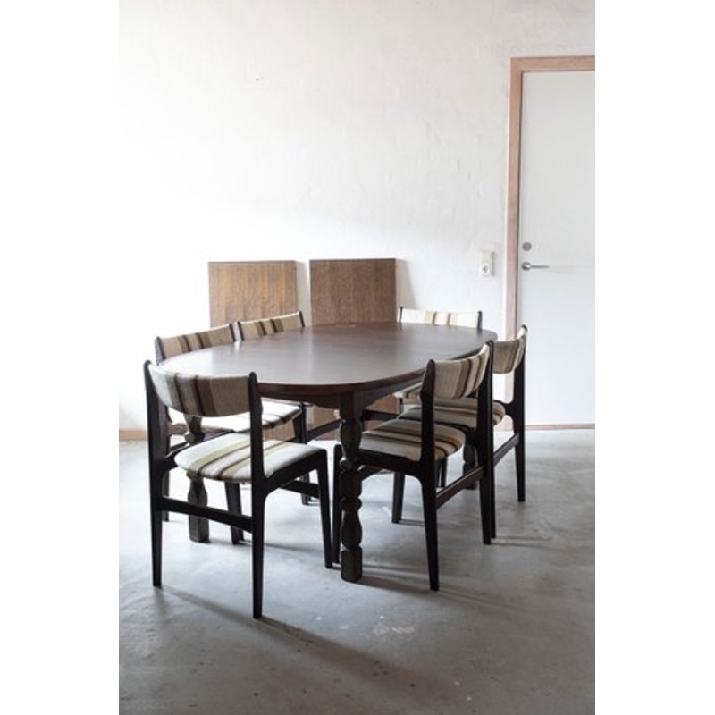 Dining Table & Chairs, Set of 7 for sale at Pamono