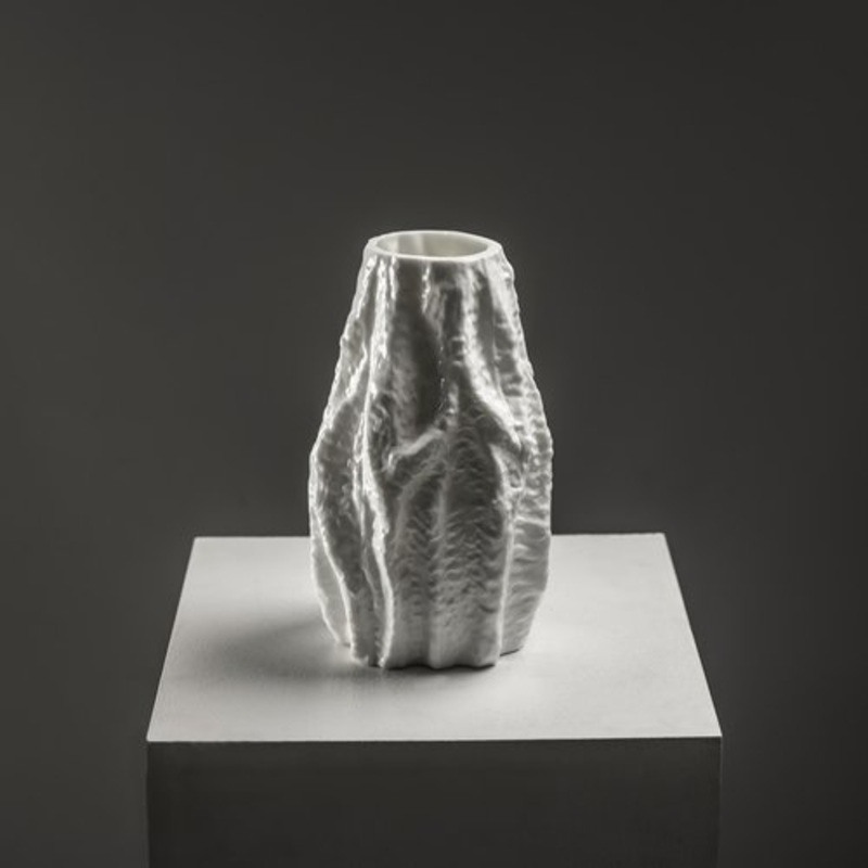 German Glass Vase from Ingrid Glashtte, 1970s for sale at Pamono