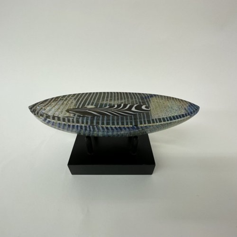 Glass Boat Sculpture Limited Edition Voyage by Bertil Vallien for Kosta Boda for sale at Pamono