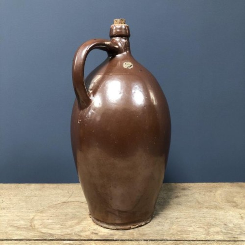Large 19th Century Glazed Earthenware Jug for sale at Pamono