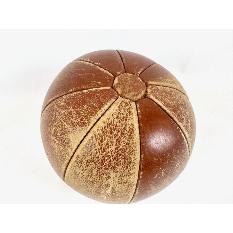 Leather Medicine Ball, Poland, 1950s for sale at Pamono-ZCY-2158546