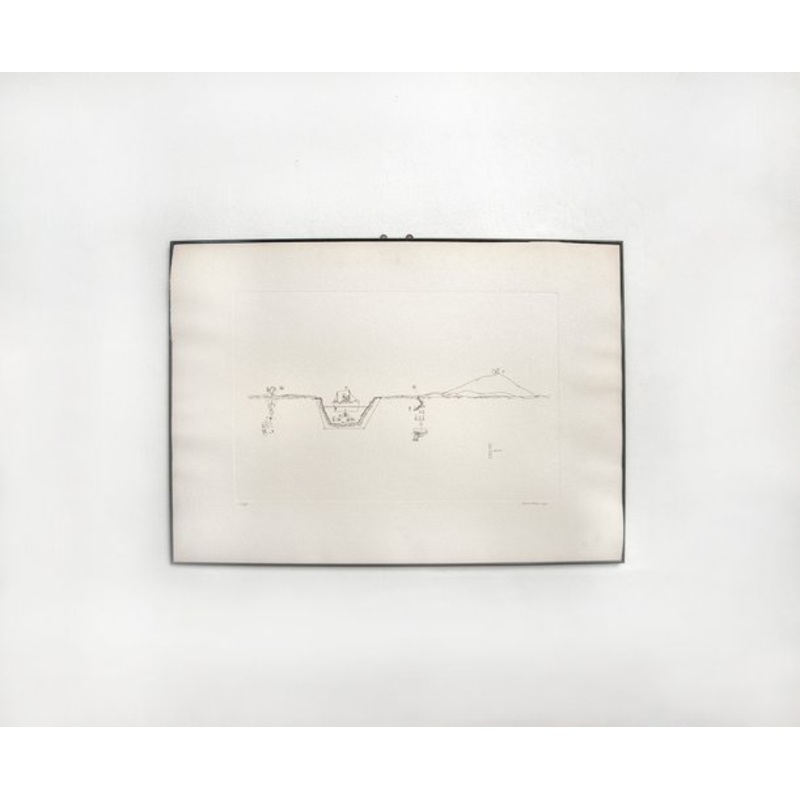 Lithograph by Gianfranco Baruchello, Italy, 1975 for sale at Pamono