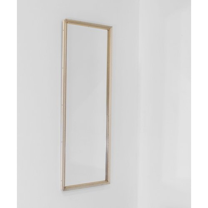 Mid-Century Modern Perforated Metal Wall Mirror by Mathieu Matgot, 1950s for sale at Pamono