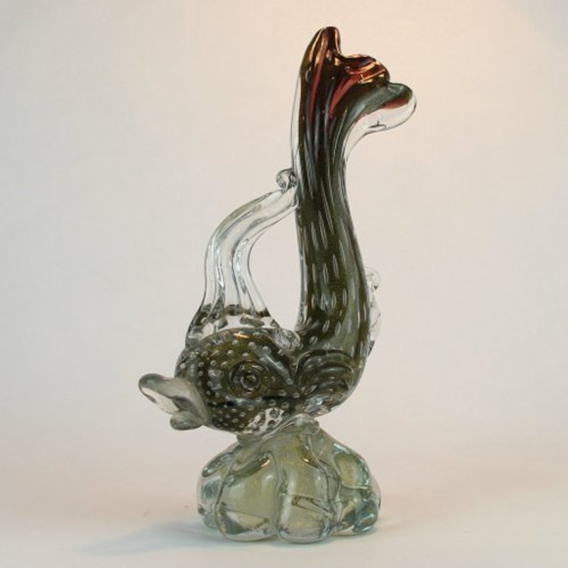 Murano Glass Fish Figurine by Alfredo Barbini, 1960s for sale at Pamono