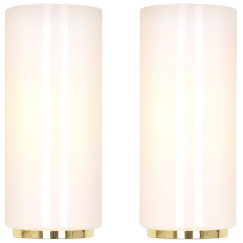Opal Glass Sconces from Limburg, Germany, Set of 2 for sale at Pamono