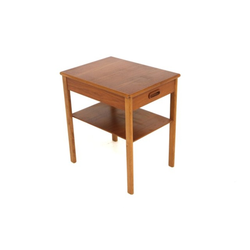 Scandinavian Teak Bedside Table, 1960 for sale at Pamono