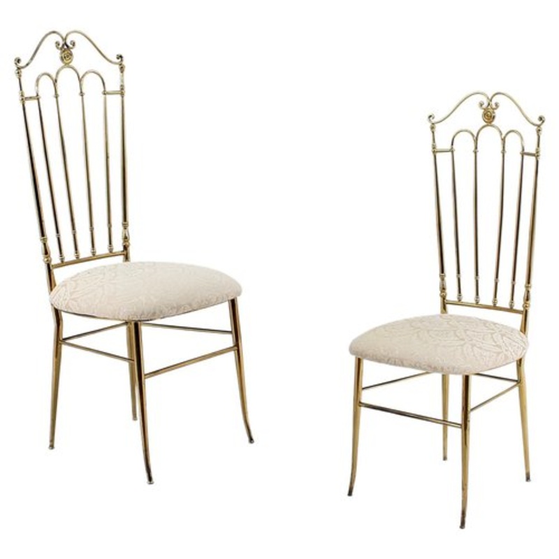 Set of Mid-Century High Espalier Dining Chairs by G. Descalzi, 1950s for sale at Pamono