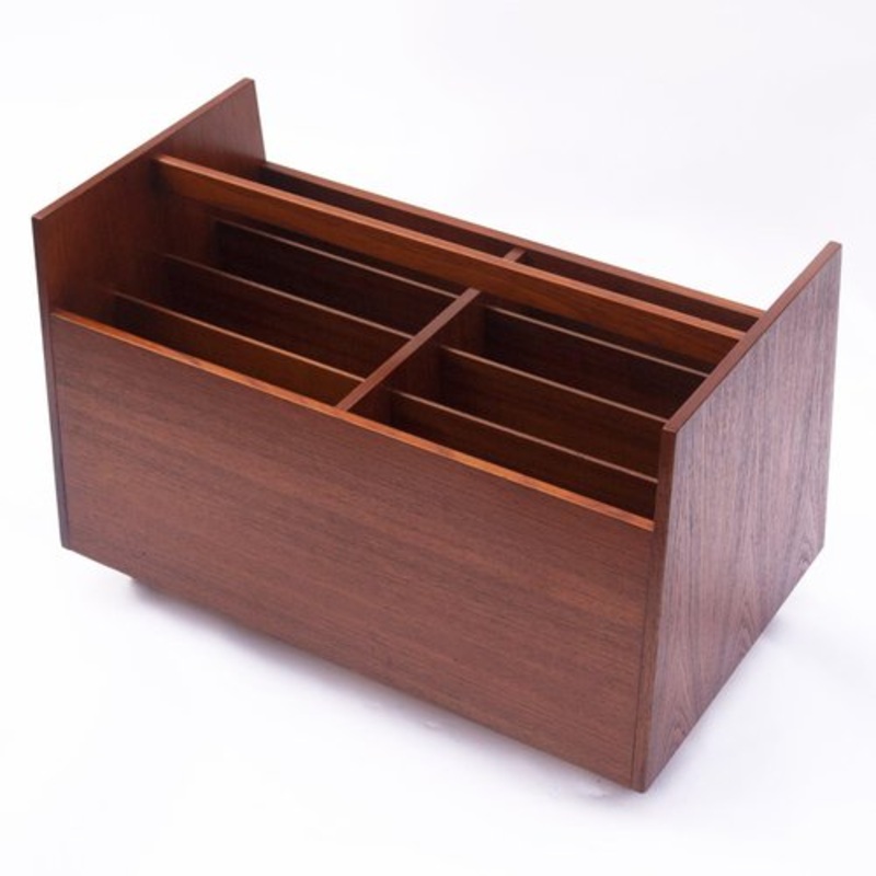 Teak Magazine Rack by Rolf Hesland for Bruksbo, 1960s for sale at Pamono