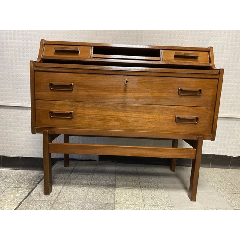 Teak Secretaire by Arne Wahl Iversen for Vinde Mbelfabrik, 1960s for sale at Pamono
